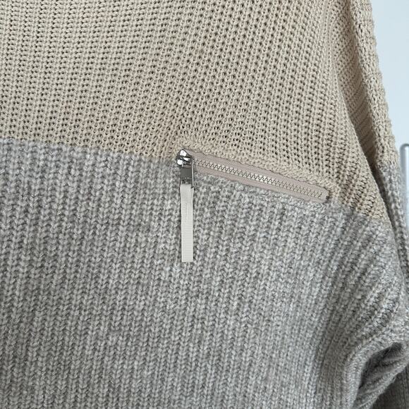 Varley Darwell True Knit Mirage Oversized Grown-On Neck Sweater,Size XL,Like New - Picture 7 of 10